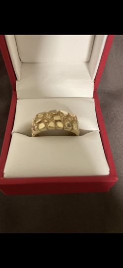 14k Gold Nugget Ring