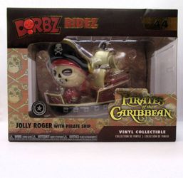 Funko Dorbz Ridez: Disney Jolly Roger with Pirate Ship #44 -NEW-