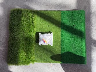 Golf Hitting Mat with Balls and Tees