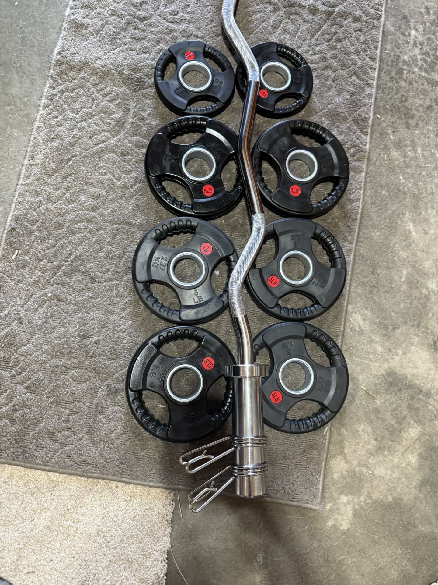 Olympic Curl Bar Weights