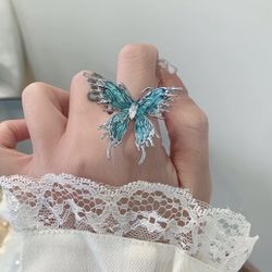 Pretty Butterfly Rings 