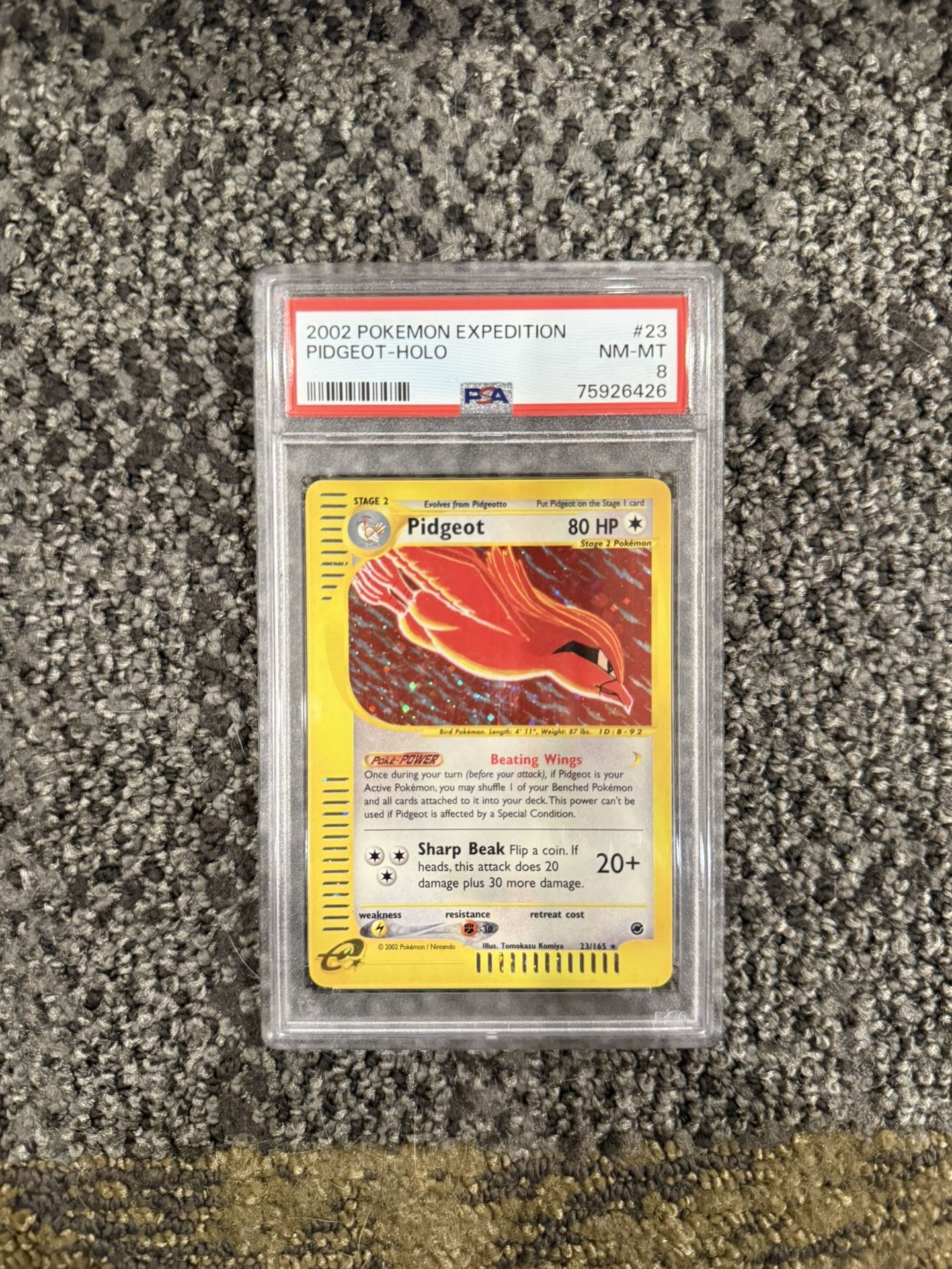 Pidgeot Expedition Holo PSA 7