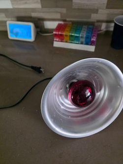 Reptile heat lamp with 100w bulb