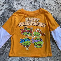 Teenage Mutant Ninja Turtles Happy Halloween Shirt Boys Size 2T TMNT