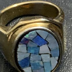 Opal Mosaic Ring