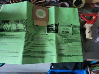 VF3602 Shop Vac Filter Bag 12-16 Gallon 2 pack new