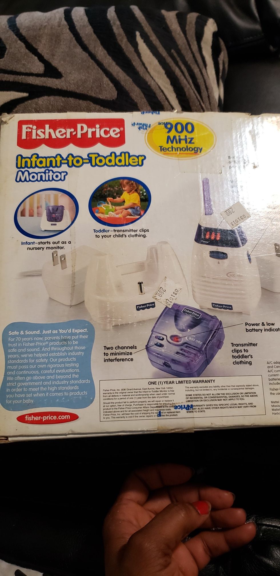 Infant to toddler monitor