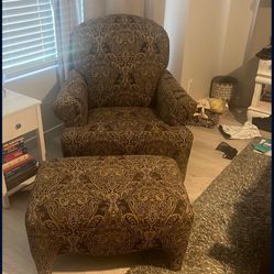Patterned Armchair With Matching Autumn 