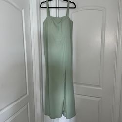 Azazi Sage Green Long Formal Dress 14
