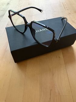 CHANEL square blue light glasses