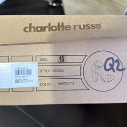 White Open Toe, Size 10
