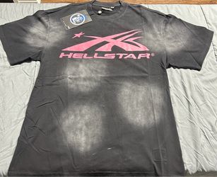 Black Hellstar Pink Logo Tee