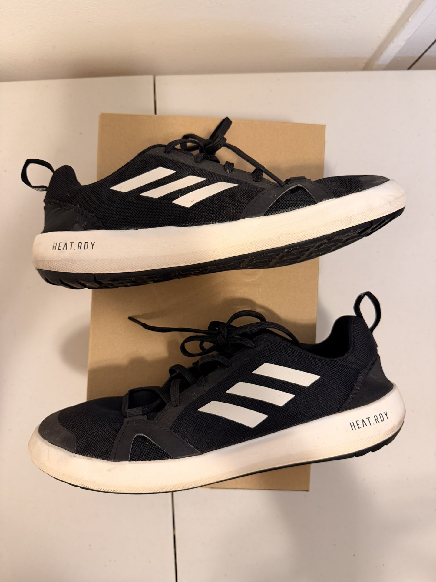 Adidas Terrex Boat Heat.RDY 'Black Chalk White' Water Shoes Size 9 Men