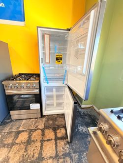 24” bottom freezer refrigerator no credit needed