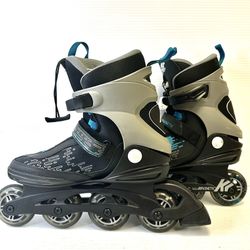 K2 Kinetic 80mm Pro Black/Blue Recreational Inline Skates Mens 12.0 NEW