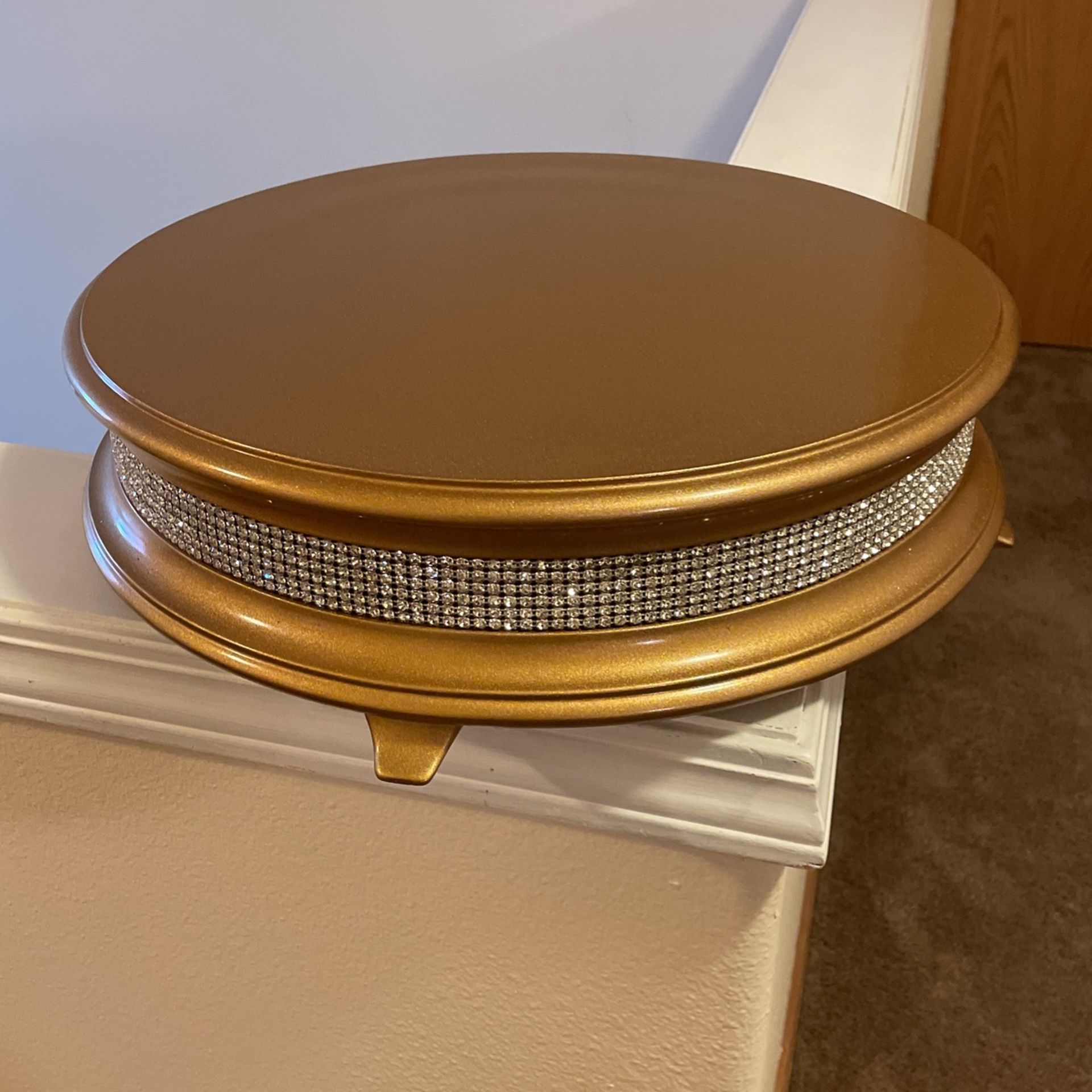 Gold Cake Plate 