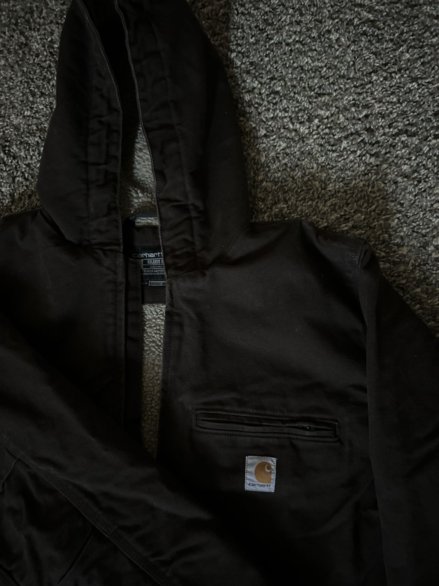 Carhartt Men’s Sherpa-Lined Jacket - Relaxed Fit - Washed Duck - 3 Warmest Raiting