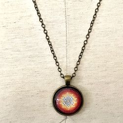 Sacred Sri Yantra Pendant Necklace 
