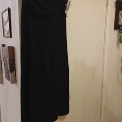 Long Modal Pool Wear Black  Long Dress Small