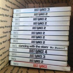 Nintendo Wii Just Dance Games 10.00 Each All Working 