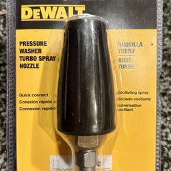 DEWALT Universal Turbo Nozzle with QC Connections for Hot/Cold Water 4500 PSI Pressure Washers
