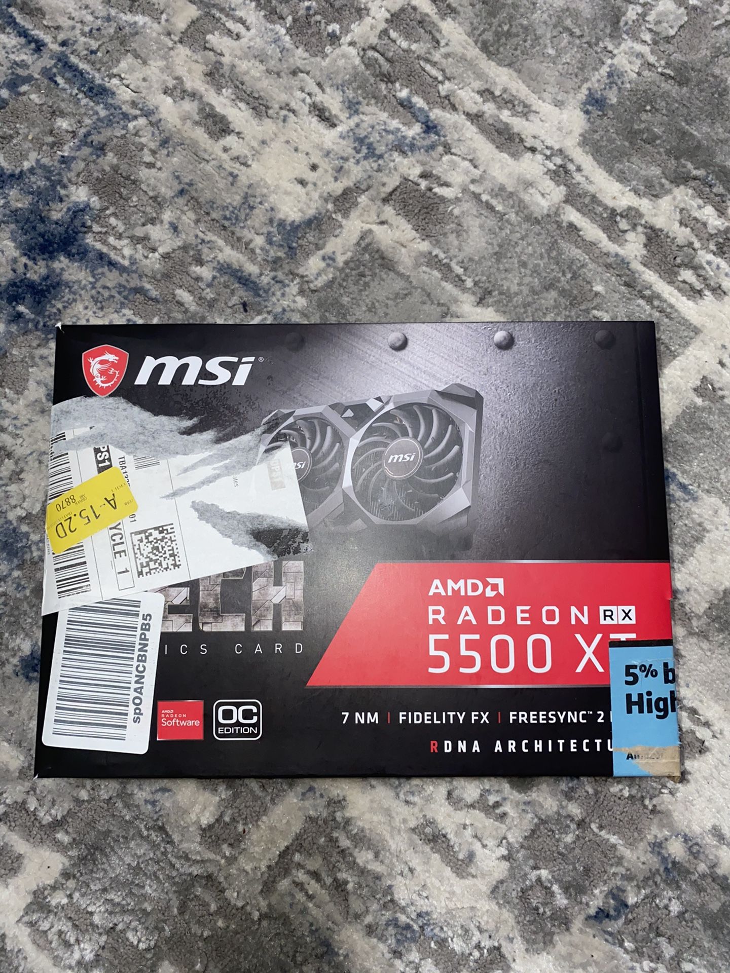 Radeon Rx 5500 XT 4GB