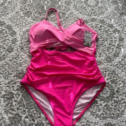 One Piece Swim Suit High Waist