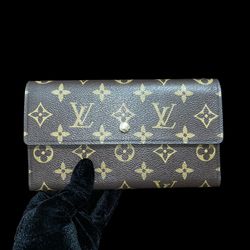 Vintage Mono Long Wallet