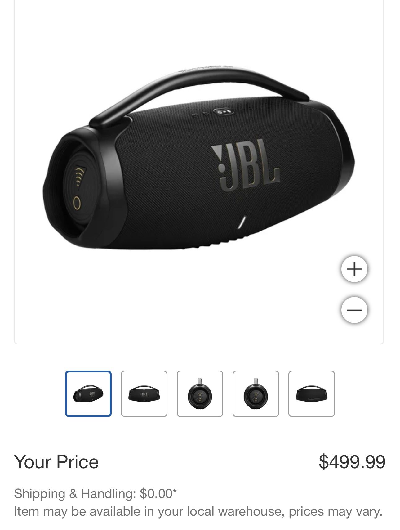 JBL Boombox Wi Fi Portable Wireless Speaker:$350