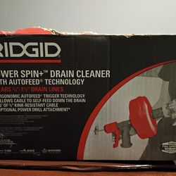 Ridgid Power Spin & Drain Cleaner w/ Auto feed Technology