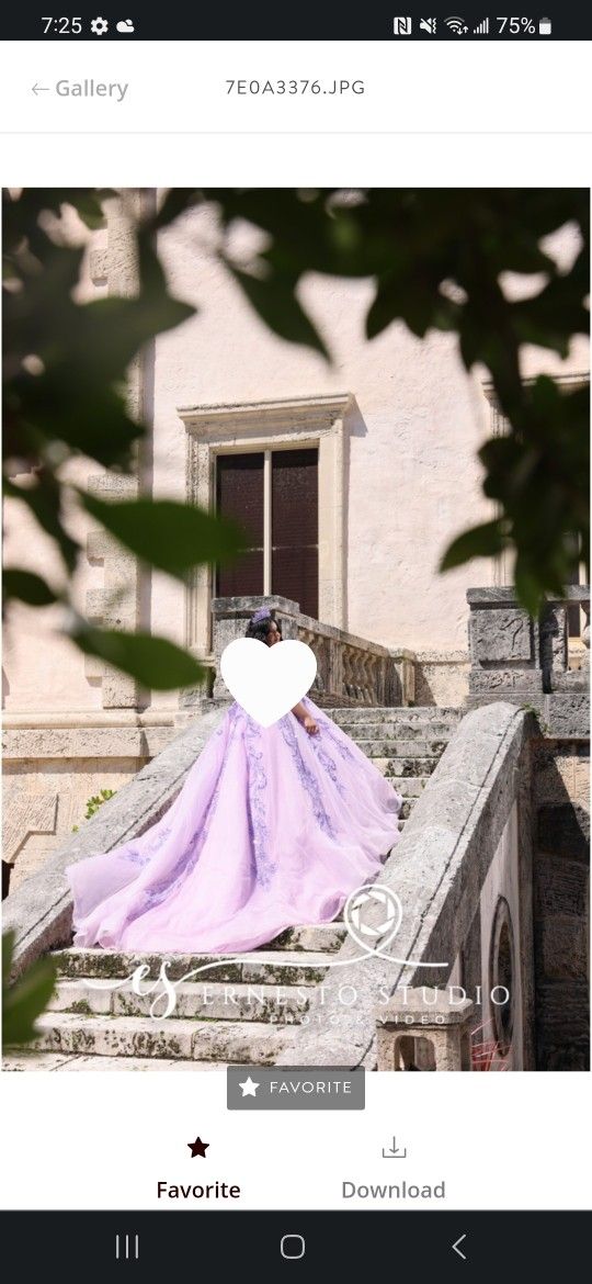 Purple /lilac Quinceanera Dress