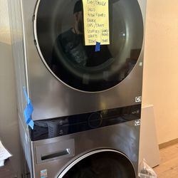 LG Washer Dryer Stacked Combo Like New