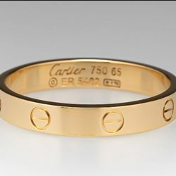 Cartier Love Ring 18k Gold-Mens