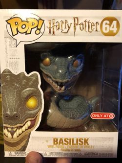 Harry Potter funko pops (Dobby 10”, Basilisk, Tom Riddle)