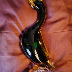 Archimede Seguso Figure Venetian Sommerso Art Glass Duck 