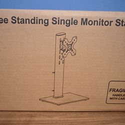 free standing single monitor stand