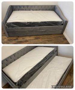 NEW TWIN DAYBEDS WITH MATTRESSES INCLUDED