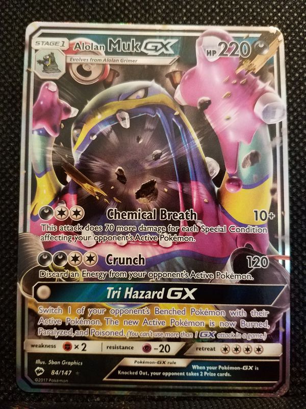 Alolan Muk Gx Pokemon Card For Sale In Falls Church Va Offerup
