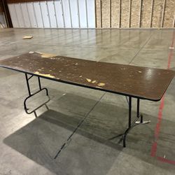 Free Wood Folding Utility Table