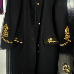 VINTAGE MILITARY STYLE WOOL COAT