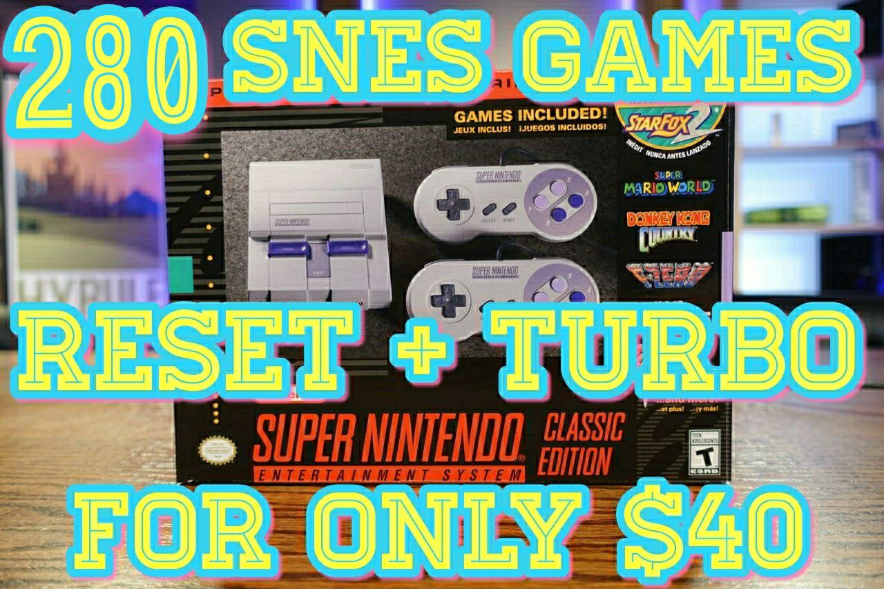 280+ GAMES SNES MODDING Super Nintendo Mini Classic Edition RESET + TURBO Hack Modded Mod NES - $40 CASH - TAKES ONLY 5 MINUTES!!