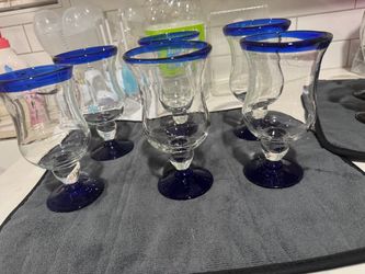 6 goblets glasses