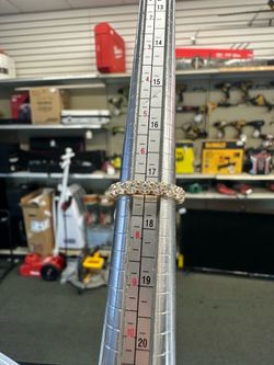 14KT cz band 44912-2