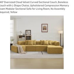 Cloud Curved sectional living room Couch 140” 