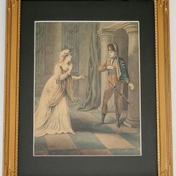 Vintage Victorian Scene Engraving 11x15