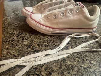 White Converse low top