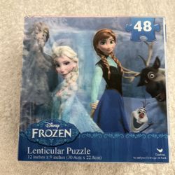 Frozen Jigsaw Lenticular Puzzle Compete 