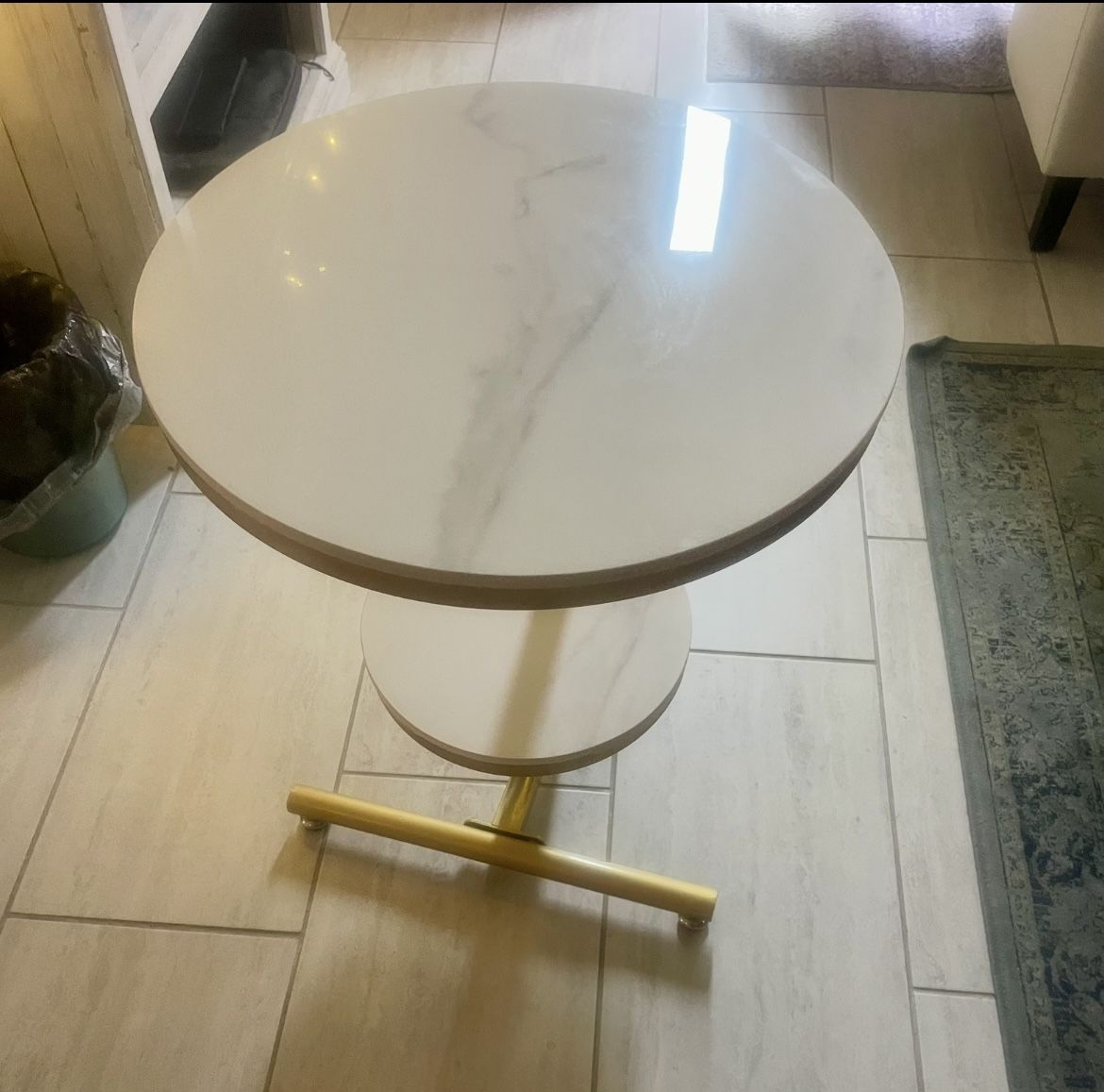 Luxury Marble End Table Decor