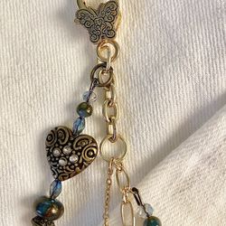 Handcrafted Beaded Purse Charm Or Car Charm