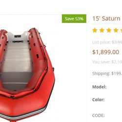 15 Foot Saturn  Inflatable Boats